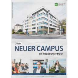 Titel für Sonderveröffentlichung der DDV-Mediengruppe, Neuer Campus am Straßburger Platz