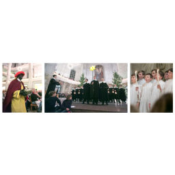 25.12.2015, Kreuzkirche Dresden, 1. Christtag, Christmette des Dresdner Kreuzchores
in der Tradition der erzgebirgischen Mettenspiele 