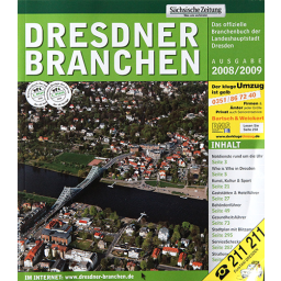 Dresdner Branchenbuch 2008/2009,sämtliche Ortsämter im Innenteil