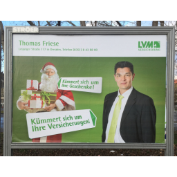 Plakataktion LMV Versicherung für den Dresden-Vertreter Thomas Friese