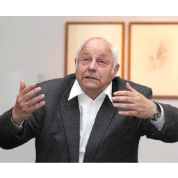 11.05.2012, der Künstler Helmut Heinze eröffnet zu seinem 80. Geburtstag eine Ausstellung im Albertinum